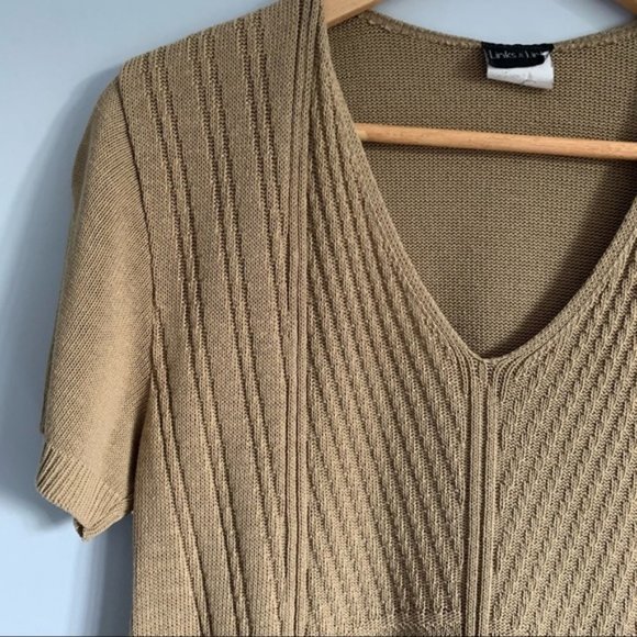 Vintage 100% acrylic neutral minimalist sweater M - Picture 5 of 9
